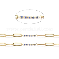 Golden Plated Handmade Enamel Beaded Chains&nbsp;CHC-H101-01G-L