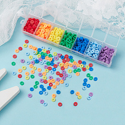 700Pcs 7 Colors Handmade Polymer Clay Beads&nbsp;CLAY-YW0001-39