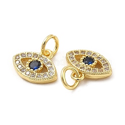 Brass Micro Pave Cubic Zirconia Charms&nbsp;KK-E068-VB244
