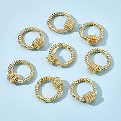 Brass Screw Carabiner Lock Charms&nbsp;KK-BC0004-77