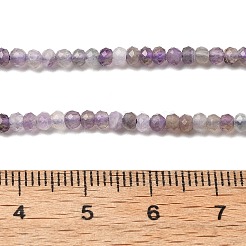 Faceted Natural Amethyst Beads Strands&nbsp;G-RM241221-O4
