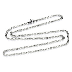 Non-Tarnish 304 Stainless Steel Cable Chain Necklace&nbsp;NJEW-S420-004P