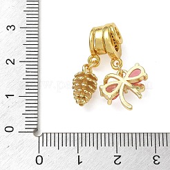 Brass Micro Pave Cubic Zirconia Pendants&nbsp;CU-CBA4231-11G-G