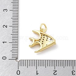 Brass Micro Pave Cubic Zirconia Pendants&nbsp;KK-Z098-19G