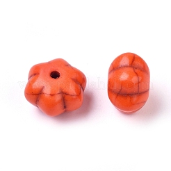 Autumn Theme Dyed Synthetic Turquoise Beads&nbsp;X-G-M148-02-A
