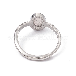 Oval Natural Labradorite Adjustable Rings&nbsp;RJEW-G273-04P-01
