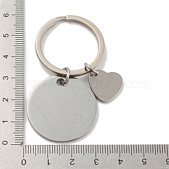 Mother's Day Gift 201 Stainless Steel Heart with Word Mom Keychains&nbsp;KEYC-E040-01P-03