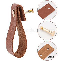 Imitation Leather Cabinet Handle Pull Knob&nbsp;DIY-WH0258-80A