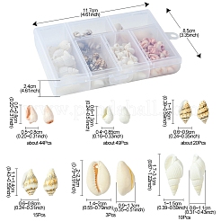 6 Styles Natural Cowrie Shell Pendants and Shell Beads Kits&nbsp;DIY-FS0006-94