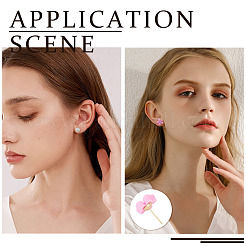 50Pcs Brass Earring Settings&nbsp;KK-TA0008-38B