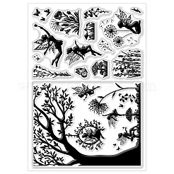 Flower PVC Stamps&nbsp;DIY-WH0582-0038