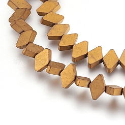 Electroplate Non-magnetic Synthetic Hematite Bead Strands&nbsp;G-I208-18F-F-L