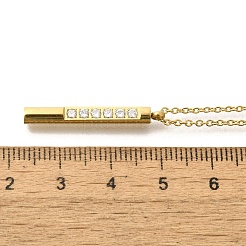 Ion Plating(IP) 304 Stainless Steel Pendant Necklace&nbsp;NJEW-K255-16G