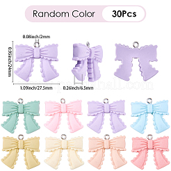 30Pcs Opaque Resin Pendants&nbsp;RESI-BM0001-08