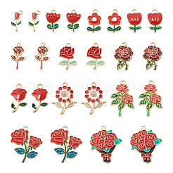 48Pcs 12 Styles Alloy Enamel Pendants&nbsp;ENAM-TA0004-12