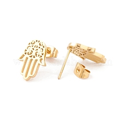 304 Stainless Steel Studs Earrings&nbsp;EJEW-M208-13G