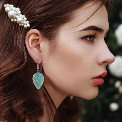 3 Pairs 3 Style Alloy Teardrop with Rhombus Dangle Earrings for Women&nbsp;EJEW-AN0002-01