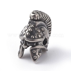 316 Surgical Stainless Steel Gladiator Helmet Beads&nbsp;LS-STAS-F190-12AS