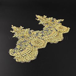 Sparkle Embroidery Flower Polyester Lace Trim&nbsp;OCOR-GF0002-44B