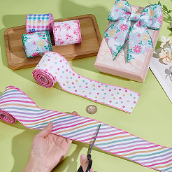 5 Rolls 5 Styles Polyester Ribbon&nbsp;OCOR-PH0006-93