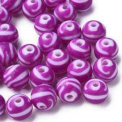 Opaque Striped Acrylic Beads&nbsp;LS-MACR-S373-27A-02