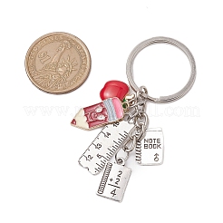 Teachers' Day Alloy Enamel Keychains&nbsp;KEYC-JKC00783