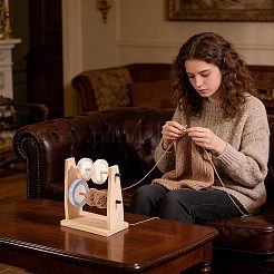 Wood Yarn Holder&nbsp;ODIS-WH0099-288A