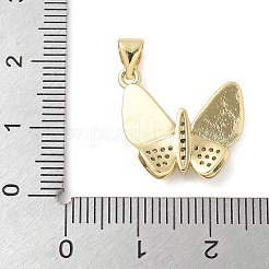 Brass Micro Pave Cubic Zirconia Pendants&nbsp;KK-K298-23G-01