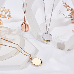 DIY Flat Round Necklaces Making Kit&nbsp;DIY-SC0003-52