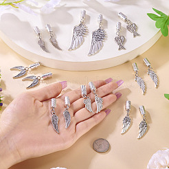 16Pcs 8 Style Alloy Cord End&nbsp;PALLOY-PJ00001