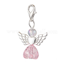 Heart Angel Acrylic Pendant Decorations&nbsp;HJEW-JM02538-01