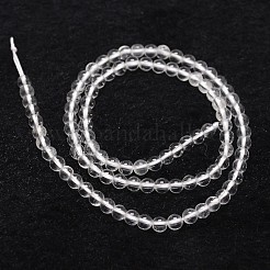 Natural Quartz Crystal Beads Strands&nbsp;G-D840-61-4mm