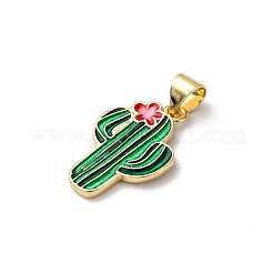 Brass Enamel Pendants&nbsp;LS-FIND-I054-01B-G