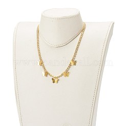 Butterfly Bib Necklaces&nbsp;NJEW-JN03510-02