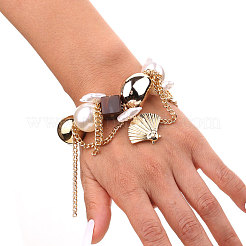 Bohemian Style Shell Shape Alloy Charm Bracelets&nbsp;WG311F9-01