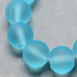 Baking Paint Transparent Glass Bead Strands&nbsp;GLAA-S031-12mm-21