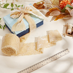 Frayed Polyester Ribbon&nbsp;OCOR-WH0100-87F-08