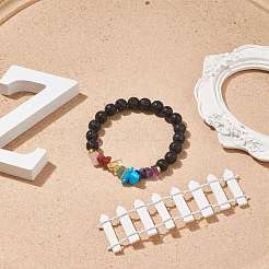 Natural & Synthetic Mixed Stone Chips Stretch Bracelets&nbsp;BJEW-JB08714