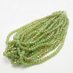 Electroplate Glass Faceted Rondelle Beads Strands&nbsp;EGLA-D020-3x2mm-58