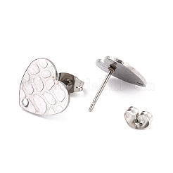 Non-Tarnish 304 Stainless Steel Stud Earring Findings&nbsp;STAS-I183-06B-P