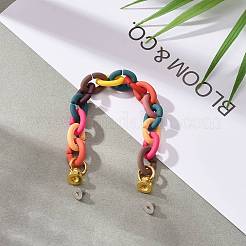Rubberized Style Acrylic Cable Chain Phone Case Chain&nbsp;HJEW-JM00488