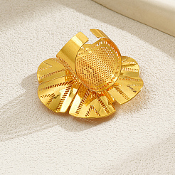 Luxurious Iron Hollow Flower Wedding Cuff Ring for Bride&nbsp;VO5692