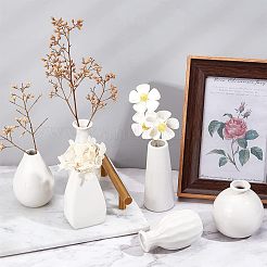 6Pcs 6 Style Mini Ceramic Floral Vases for Home Decor&nbsp;BOTT-NB0001-05