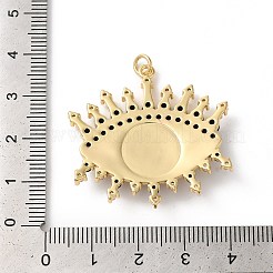 Rack Plating Brass Cubic Zirconia Pendants&nbsp;KK-G504-19G-02