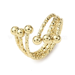 304 Stainless Steel Cuff Rings for Women&nbsp;RJEW-B136-02G