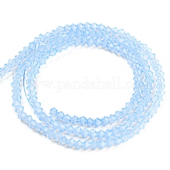 Baking Paint Transparent Glass Beads Strands&nbsp;DGLA-F029-J2mm-02