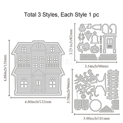 Halloween Theme Carbon Steel Cutting Dies Stencils&nbsp;DIY-WH0309-1186