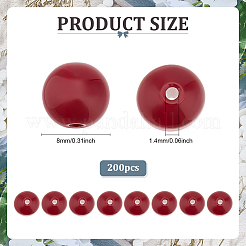 200Pcs Handmade Lampwork Beads&nbsp;LAMP-ME0001-23B