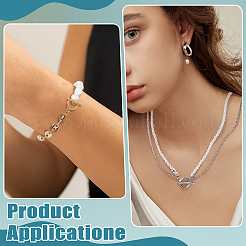 2Pcs 2 Colors 925 Sterling Silver Toggle Clasps&nbsp;STER-BC0004-01