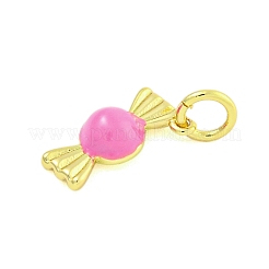 Rack Plating Brass Enamel Pendants&nbsp;KK-U021-04E-G